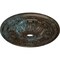 Ekena Millwork Flagstone Ceiling Medallion (Canopies up to 3 7/8"), 30"OD x 3 7/8"ID x 3 1/4"P, Bronze Blue Patina CM30FLBBS - alternate 4